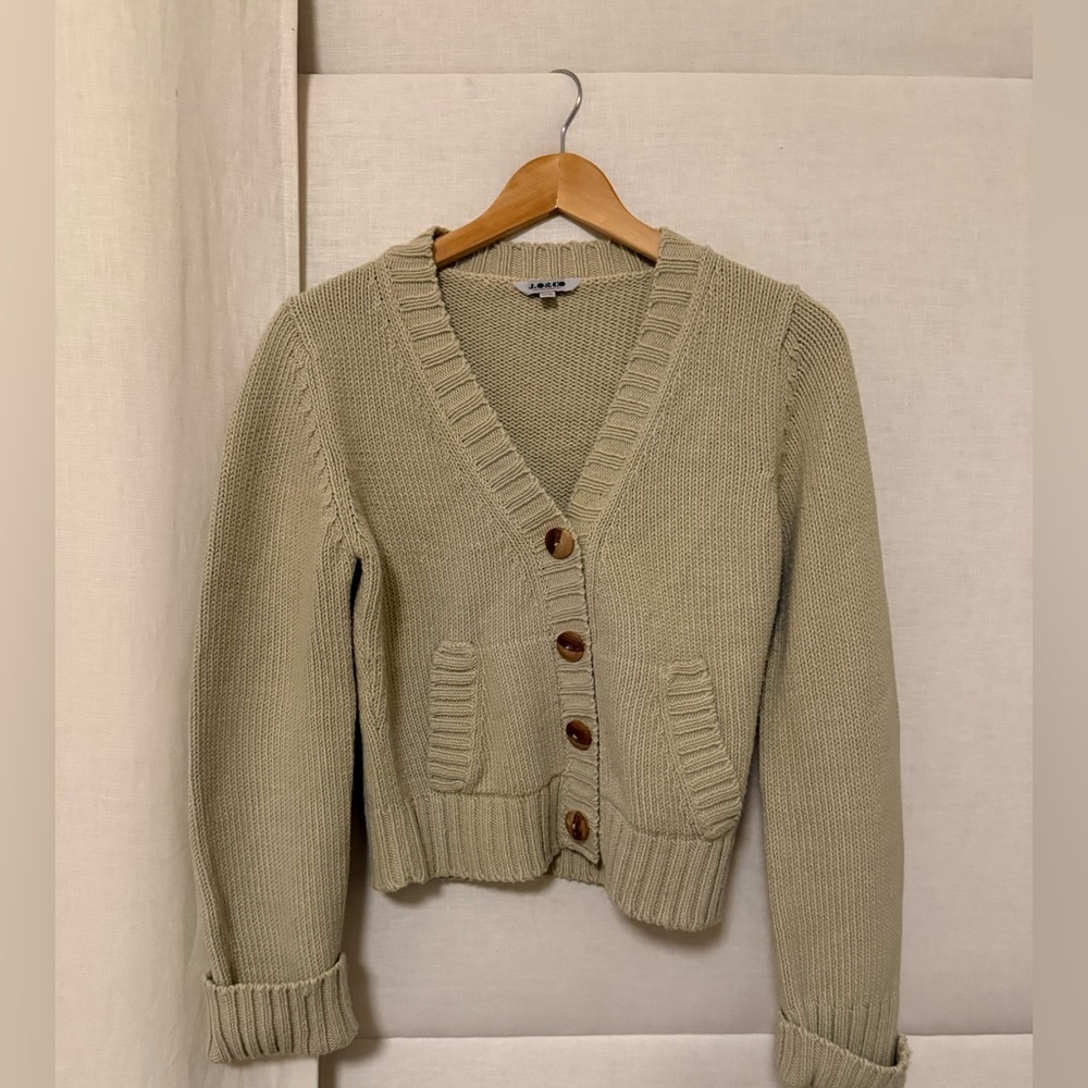 Women's Beige Cardigan Sweater